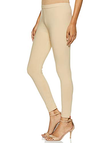 Image of GO COLORS Cotton Stretch Kurti Pants Full Length for Women | Breathable, Mid Rise, Tall