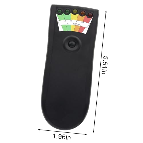 Detector EMF recarregável para caça de fantasmas com LED de 5 níveis, portátil, detector de campo ma
