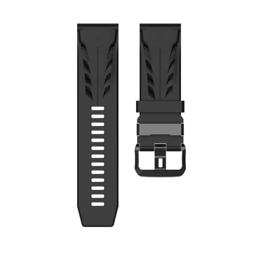 Correa de silicona lavable de 22mm compatible con Garmin Fenix8 47mm verde 3