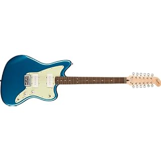 Squier Paranormal Jazzmaster XII (Lake Placid Blue) – Guitare Électrique - Les Beatles, Paul McCartney, John Lennon, RIngo Starr, George Harrison