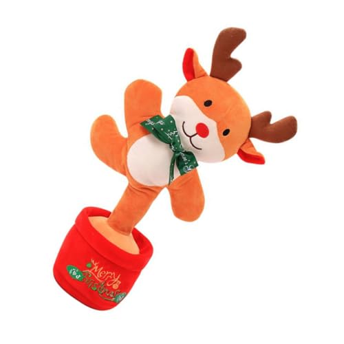 Peluche qui chante et danse : le cadeau jouet parlant magique avec décoration verte