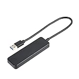  LBEC Concentrateur de DonnéEs USB3.0 à 4 Ports, Plug and Play Haute Vitesse Ultra Durable à 4 Ports USB3.0 pour Clé USB
