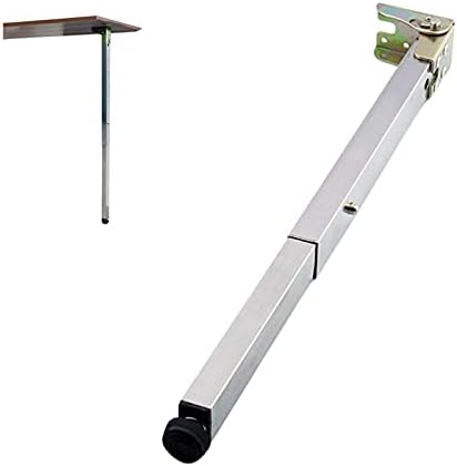 Stainless Steel DIY Furniture Table Legs,Folding Telescopic Bar Desk Legs,Push-Pull Lift Dining Tables Cabinet Legs,50-130cm,Adjustable Protective Base,with Screws (90cm/35.4in)