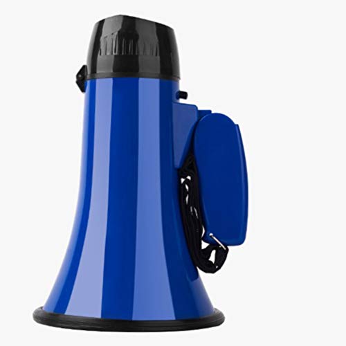 Garneck Megaphone Speaker Adjustable Volume for Football Soccer Baseball Hockey Basketball Cheerleading Fans Coaches Safety Drills (Blue)