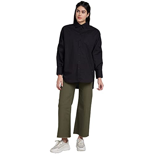 Image of Spykar Women's High Rise Slim Fit Ankle Length Blended Trackpant
