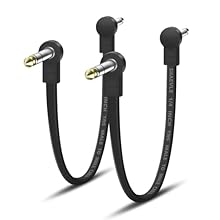 【Wide Used】TRS guitar patch cable are perfectly compatible with multi-effects pedals, expression pedals, or any device requiring 1/4 inch stereo TRS connection, making them the ideal for your gear. These trs pedal effect cord ensure reliable and stab...