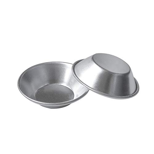 Spwolfrt 25 Pack Egg Tart Molds Tiny Pie Tartlets Dessert Mold Pans Tin Puto Cup Bakeware Muffin Cupcake Cake Cookie Mold Baking Tool, Round Resuable Nonstick (25) #TOP2