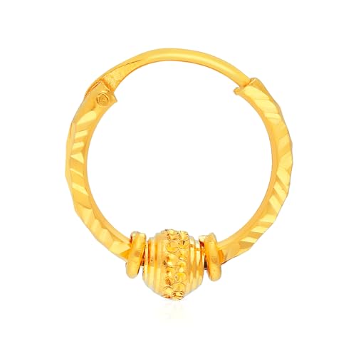 Malabar Gold & Diamonds 22k Yellow Gold Earrings for Kids | 22 kt (916) BIS Hallmark Gold Stud Earrings for Birthday & Festive Gift - Image 2