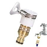 Mischbatterieanschluss 1/2 Zoll 3/4 Zoll Wasserhahn auf Schlauchverbinder...