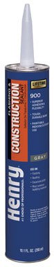 Henry HE209004 900-Construction and Flashing Sealant, 10.1 oz Cartridge, Gray (Pack of 12)