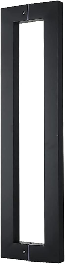 Door Handles Heavy-Duty Commercial Grade-Push Pull Door Handle/Barn Door Pull Handle/Glass Door Pulls Matte Black Finish/1000 * 962Mm