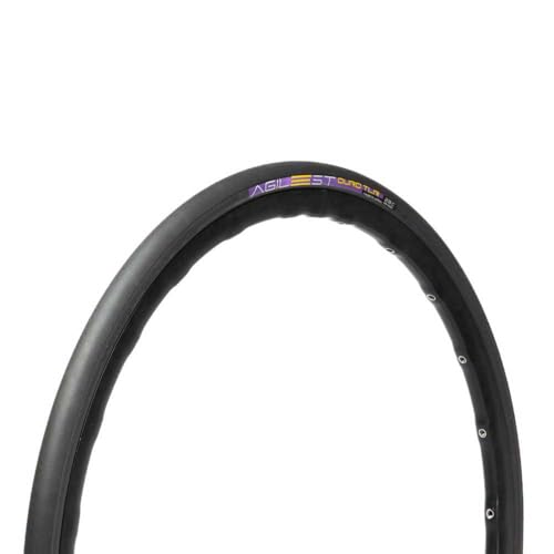 Panaracer Agilest Duro TLR 700 X 25c Black Neumático, Unisex, Negro/Negro
