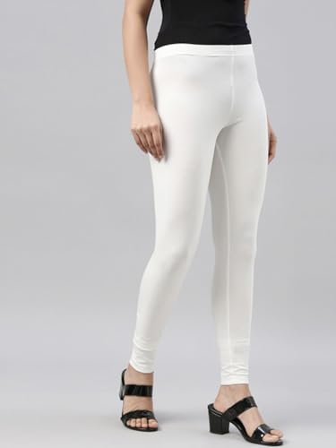 Image of JUNEBERRY Pure Cotton Skinny Fit Ankle Length Leggings Combo (Pack of 2)