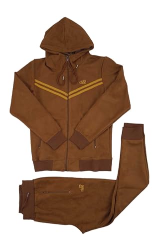 Survêtement slim fit en daim homme bordeaux ensemble Urban Tekh