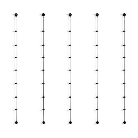 PATlanes - 5 Black Column Dividers for Kanban Scrum Board - Magnetic Cover