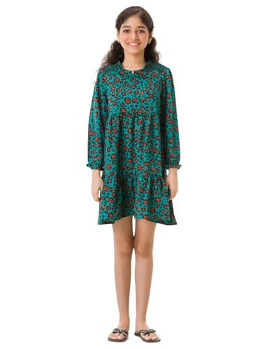 Image of Uptownie Lite Girls Knee Length A-Line Tiered Dress