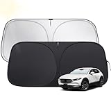 Windshield Sun Shade for Mazda CX-30 2019-2025, Custom Fit Car Sun Shades with 420D...