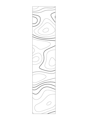 Arrow Wraps- Standard Diameter Topography Designs- Pack of 15-5 7 Inch. (White Topography 5 Inch)