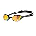 arena Cobra Ultra Swim Goggles, Yellow Copper / Black, Swipe Anti-Fog Mirror (NEW)