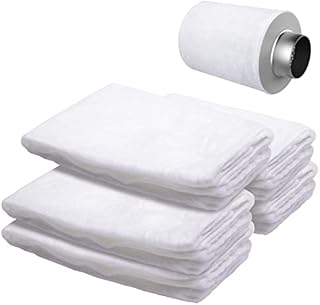 DECOHS 5PCS 6 Inch Carbon Prefilter-Electrostatic Cotton Replacement Prefilter-Air Carbon Filter Replacement Prefilter for 6