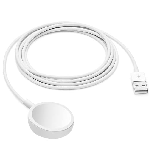 CUDPO Watch Charger iwatch charger[apple MFi Certified] Fast Wireless Magnetic Wireless Charging Cable Charging Cord Compatible w/ Apple Watch Series 8 7 6 5 4 3 2 SE Ultra 38/40/42/44mm White
