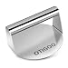 OTIGOO Burgerpresse 14CM Round Edelstahl Burger Smasher Professionelles Squeeze Grease Perfekt für das Grillen mit Flacher Oberseite Spülmaschinenfest