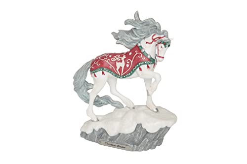 Figurine de Noel Enesco Painted Ponies 23 cm statuette multicolore decoration maison