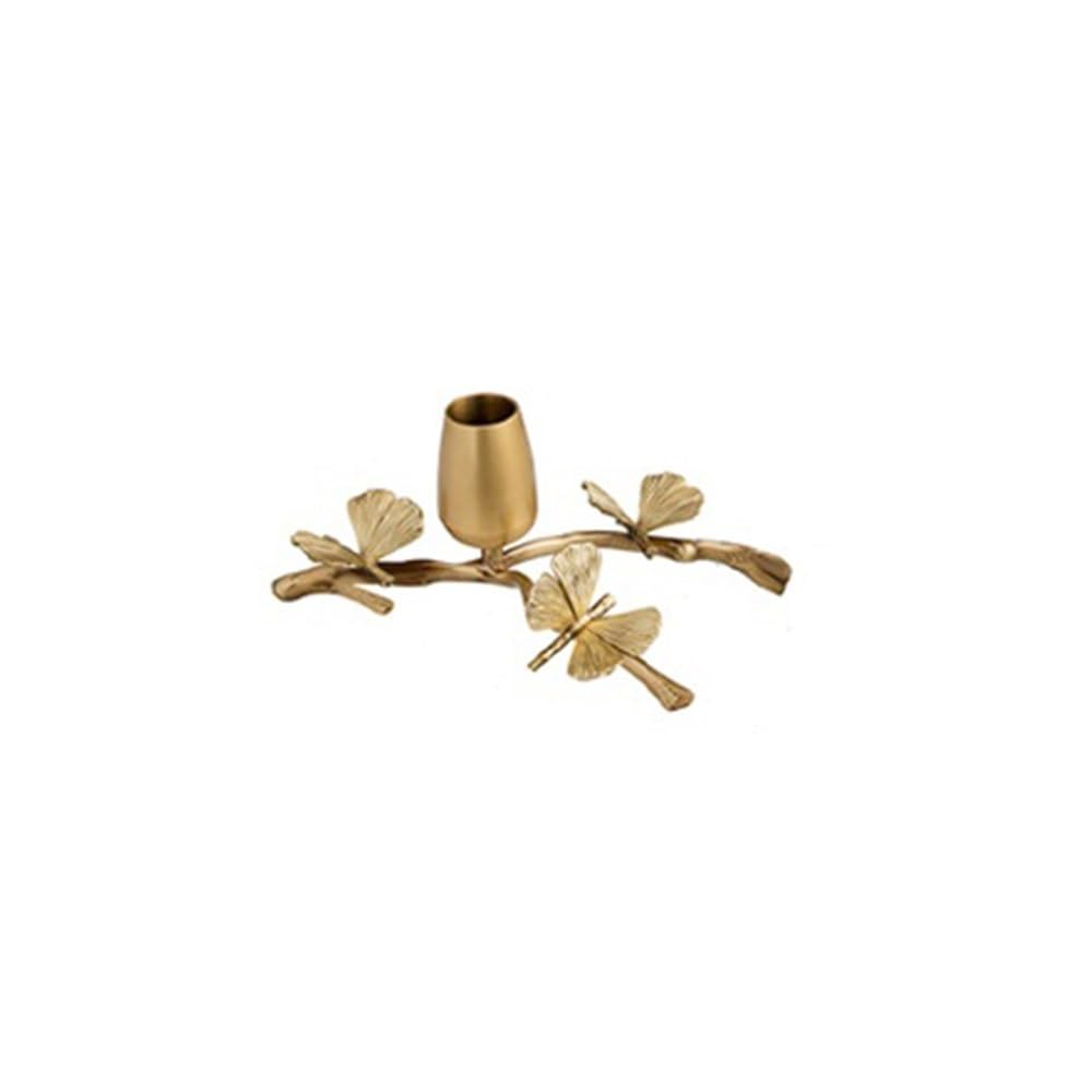 Candlelight Stand Light Luxury Romantic Brass Candle Holder Retro Decorative Candlestick Ornaments Candle Sticks Holder
