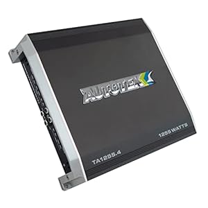 Autotek TA-1255.4 TA Series 1,200-Watt-Max 4-Channel Class AB Amp, Multicolored
