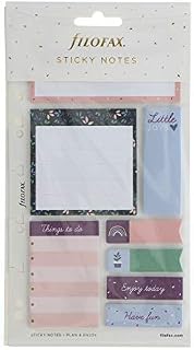 Filofax Garden Sticky Notes, Pink, 95mm x 164mm
