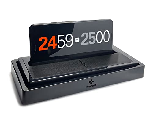 Tempest Classic Chess Clock/Dock - Transforms Any Phone into The Simplest, Customizable Chess Clock, Tabletop Game and Productivity Timer. Bundled iOS and Android app