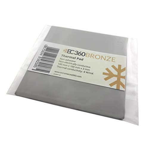 EC360® Bronze 8W/MK Pad Thermique (100 x 100 x 3,0 mm)