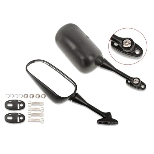 Espejo retrovisor de motocicleta CBR600RR cristal antirreflejos ajustable 4