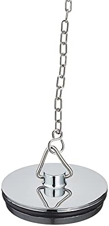 UYUYong 2PCS Bath Plug Chain Strong Chrome Link Type Bath Chain with S Hook Bath Chain Link Chrome for Bathroom/Kitchen Basin Bath Supplies- 45/30cm