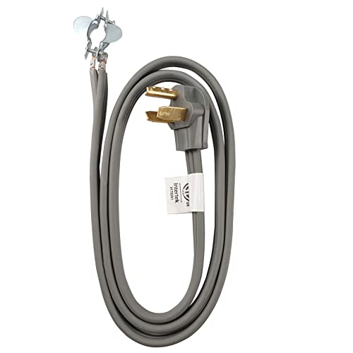EP 3 Prong Dryer Cord, 6 Ft 10/3 SRDT, 30 Amp Appliance Extension Power Cord, NEMA 10-30, Gray