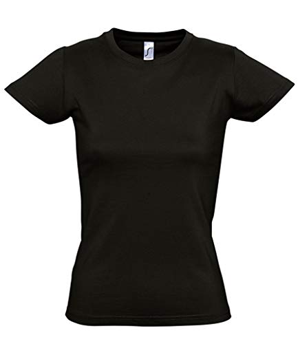 SOL'S Womens Imperial Heavy T-Shirt - Deep Black - XXL
