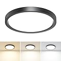 1PACK LED Flush Mount Ceiling Light, 3CCT Selectable 3000K-4000K-6500K & 100W Equivalent Modern Kitchen Ceiling Light Fixture 15W 1500Lm 7.5 Inch for Bathroom Closet Laundry Bedroom Hallway