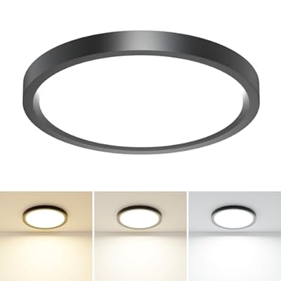 1PACK LED Flush Mount Ceiling Light, 3CCT Selectable 3000K-4000K-6500K & 100W Equivalent Modern Kitchen Ceiling Light Fixture 15W 1500Lm 7.5 Inch for Bathroom Closet Laundry Bedroom Hallway