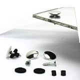 Rosette Set of 4, Chrome Cap with 3/4' Screw