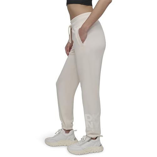 Pantalon de jogging à logo empilé cordon de serrage taille ajustable - 2
