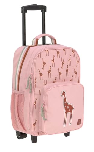 LÄSSIG Kinder Trolley Kindergepäck Reisekoffer mit Packriemen und Rollen ab 3 Jahre, 22 Liter, 46 cm/Kids Trolley Safari Giraffe