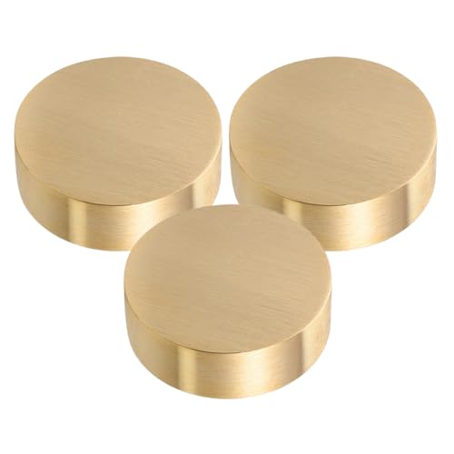 Abaodam Round Paperweight 1.57 Inch Solid Decorative Brass Weight for