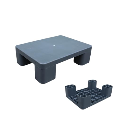 プラスチックパレット 叉車用パレット 樹脂製 滑り止め設計 倉庫・スーパー・物流・家庭向け 耐荷重・頑丈なパレット (400*300*120,灰色)