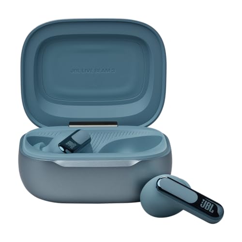 JBL Live Beam 3 - True Wireless Noise-Cancelling Stick-Closed Earbuds, 48Hrs Total Playback, Wireless Charging, 6 Mics for Perfect Calls, Multi-Point Connection, IP55 Waterproof and dustproof (Blue) - image 5