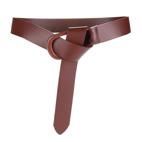 Cowhide Belt For Women's Decoration Suit Coat With Sweater Skirt Waist Belt For Women's Waist Closure(D)