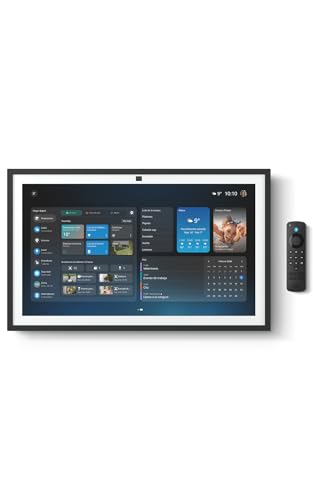 Amazon Echo Show 21 | Espectacular pantalla inteligente HD de 21" con Fire TV integrado, sonido rico y potente, reproducción en streaming HD inmersivo, con Acceso Anticipado a Alexa+