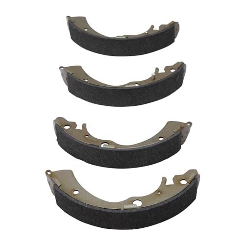 Image of Detroit Axle - 2 Rear Brake Shoes for 1990-2007 Honda Accord 2003-2013 Civic 1997-2001 CR-V 2013-2014 Fit, Premium Semi-metallic Brake Shoes Set Replacement