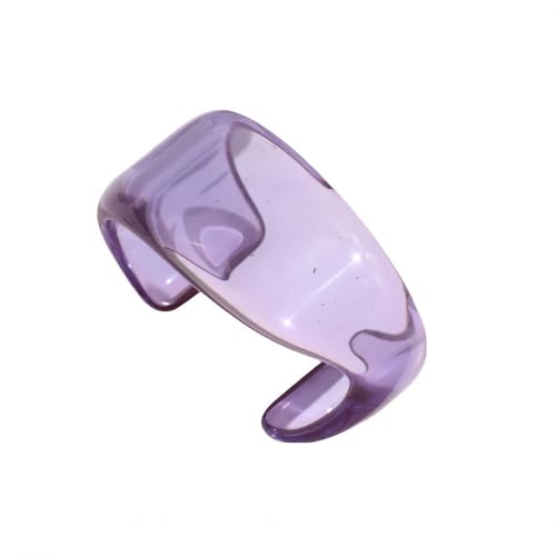 Bracelet pour femme large en résine colorée CXYWBD au style rétro géométrique