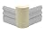 Pine Outside Radius Corner Base Block Bullnose, 3/4" x 2 1/4" x 4" Clear Pine & Knotty Pine - Fits 3/4" Radius, Trim Molding