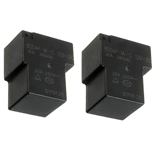 BOJACK 855AP-1A-C 12VDC Fully-Sealed PCB Relay 30A 250VAC Replace Dryer Motor Relay G8P-1A4P-12VDC (Pack of 2 Pcs)…